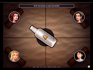 Summertime saga - Johannes and the ladies played spin the bottel ... Erik and Johannes fucked Mrs. Johnson.