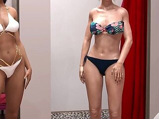 My Stepbrother 's Wife #38 Bella and Jennifer Wore Swimsuits and Showed John