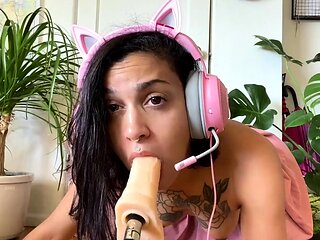 ASMR Dirty Talk and Fuck Machine Cum FULL SCENE