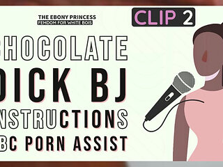 AUDIO ONLY - Clip 2, the ebony princess sucking her big fat juicy chocolate cock