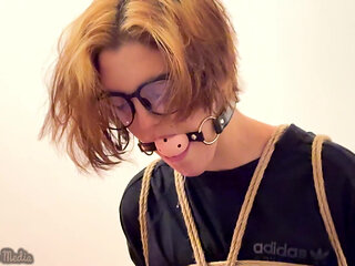 Miriam Chairtied Ballgagged and Drooling