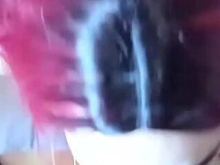 MILF with Sunglasses Gives a Blowjob with a POV Facial