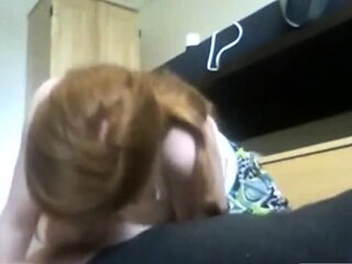 Girl's American-Czech Deep Throat Blowjob