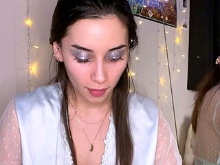 Amateur busty brunette masturbates and does hand job