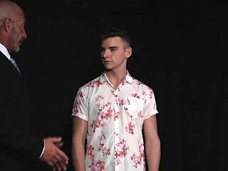 Jack Waters is spanked and stretched out with a dildo