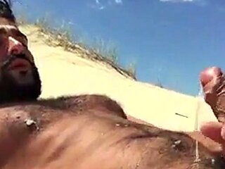 Greek Beach Jerk - Big Cock Hunk Outdoor Adventure