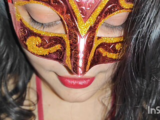 Real cuckold husband filming wife and cum inside her mouth