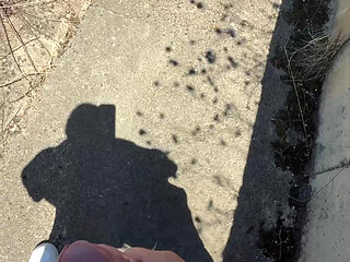 I masturbate on the street and cum