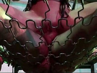 Rough FFM action in a BDSM dungeon