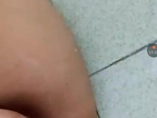 Fingering my tight pussy ,while he jerking his dick