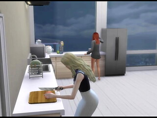 two ladies in their twenties enjoying each others company