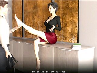 Anime fuck, sexy waitress, 3d animation