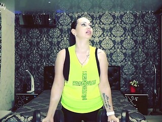 RussianBeauty Pounds Biceps with Over 80 Rep Rough Sex