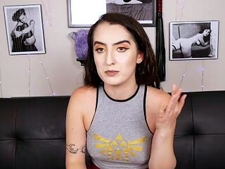 Cute curly brunette solo webcam masturbation