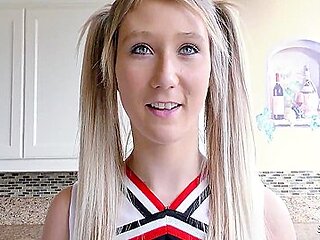 Petite Pigtails Cheerleader Stepdaughter Talk To First Time Fuck After Intense Orgasm By Older Guy 30 Min