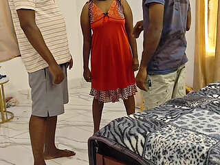 Husband's Friends Threesome