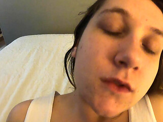 Cheating Pregnant Wife Gives Stranger a BJ in Mens Room