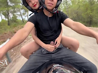 I Take Out My Stepbrother's Dick on the Motorcycle