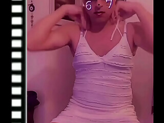 Secretz860- jerking off in white dress