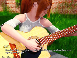 Being a Dik - Going to the Next Step with Cheating Busty Red Head While Learning Her How to Finger Play the Guitar