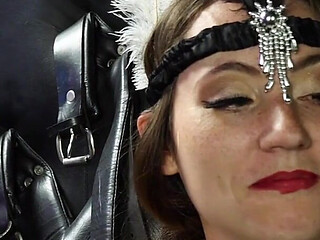 Bare Bottom Otk Spanking: Vivienne L'amour Breaks in Slave Mila's Lesbian Pony Play Training