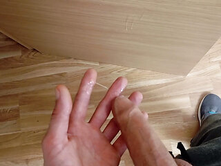I Have to Clean the Big Cumshot from my Giant Dick so that Daddy doesn't See it