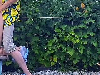 Rough Outdoor Fuck in the Garden While Picking Berries
