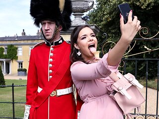 Stroking The Guard's Post With Danny D, Sofia Lee - Brazzers