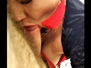 Aimee & Peter, MARRIAGE LYRICS: Mature slut wife in red stockings, with a dick in her mouth from the heart and on camera....))