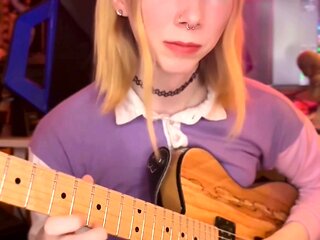 Curly Blonde Teen Records Solo Dildo Masturbation More at