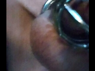Locked  up and using my manpussy on my new sex chair