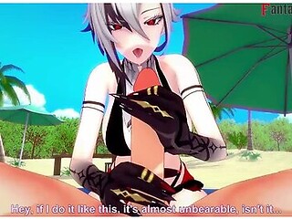 Arlecchino Sex On The Beach Pov Genshin Impact Full & Pov On Patreon: Fantasyking3
