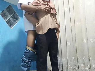 Sexy Hijab Teacher Rania Fucks Student After Class - Big Natural Tits, Doggy Style