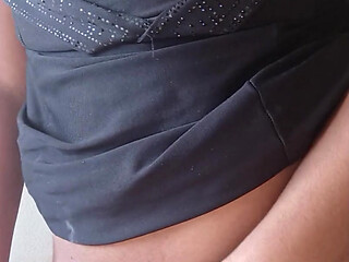 Hot and naughty brunette pleasuring herself.
