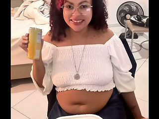Eating Farting and Burping in the Hotel Room Bloated Belly Gassy Toilet Explosion &amp_ Shower