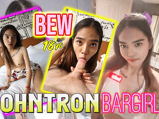Flat Chested Bargirl Does Her First Porn