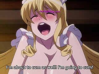 Blonde maid serves creamy morning ride in vintage uniform  Exclusive 1080p (Upscale)