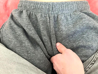 Stepbrother cums in my panties and I wear them to the gym