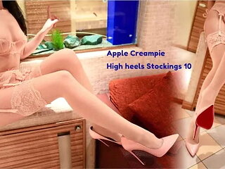 High Heels Stockings 10 Pink Temptation