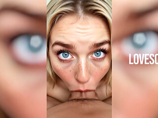 Blonde Deepthroat Queen: Massive Load Facial Finish (ai Gen)