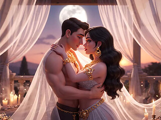 Desi Couple Ki Full Body Romance - Gold Jewelry Wali Bhabhi Aur Muscular Husband Ka Hot Bedroom Passion