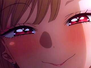 Marin Kitagawa surrenders slow in Gojou's strong arms