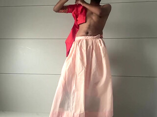 Wear ghaghra with saree