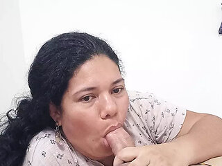 Beautiful Horny Neighbor Deepthroat Latina