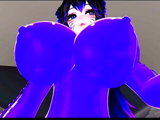 3D Solo POV Huge Boobs Breast Expansion bikini bursting w/ Sound added Part 1