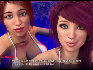 Busty brunette gets into some pc gameplay with big tits and erotic stories
