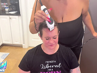 Shaving Quinns Head