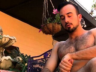Handsome Mason Lear Shows Off His Hairy Toned Body