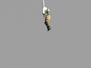 a girl dancing with sword