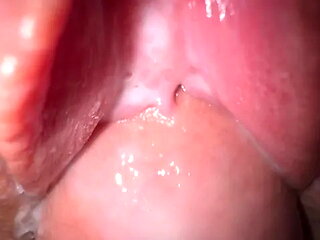 Close Up Fuck, Amazing Creamy Pussy and Rubbing Cumshot